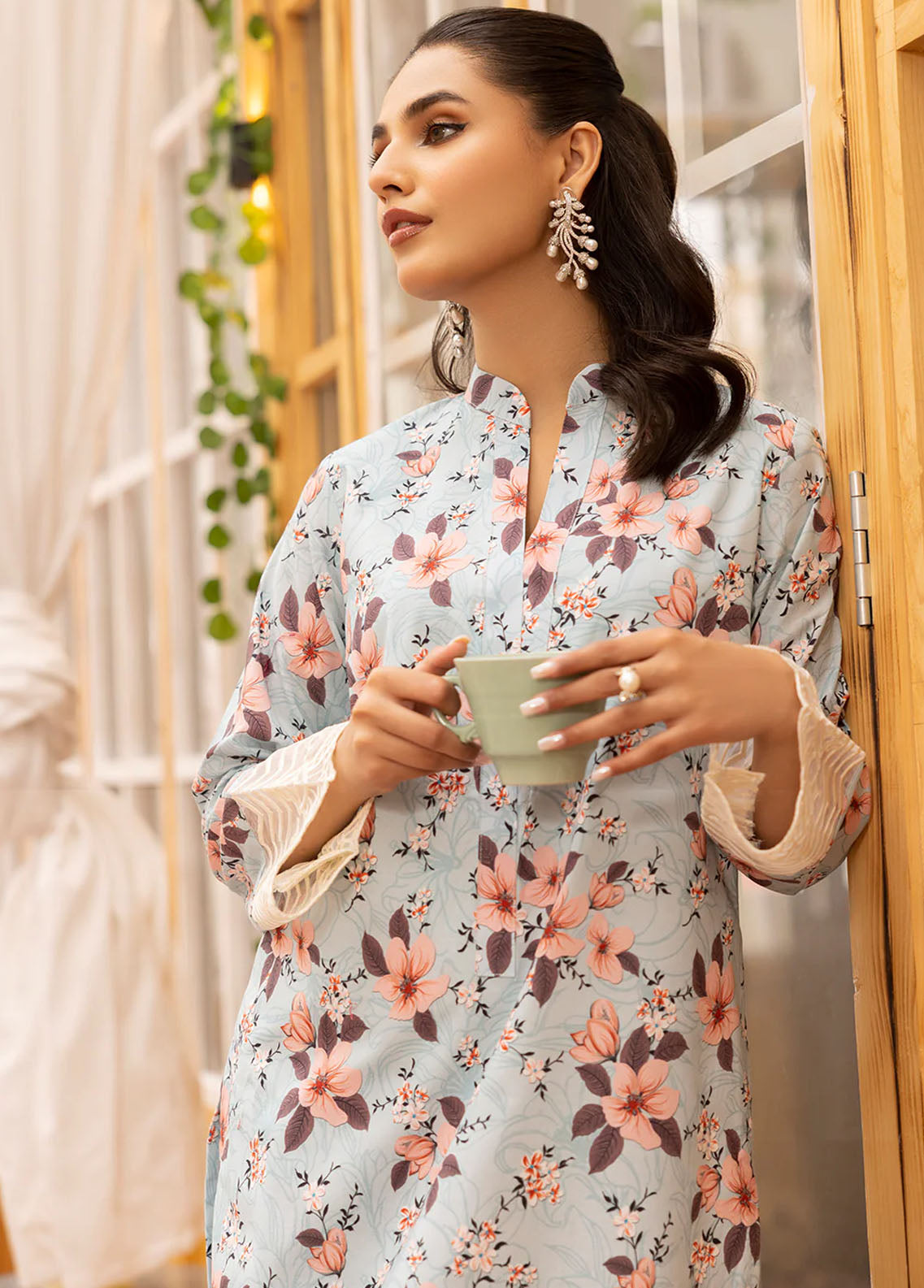 Esra Fashion Pret Embroidered Lawn 2 Piece Suit HD-23-29