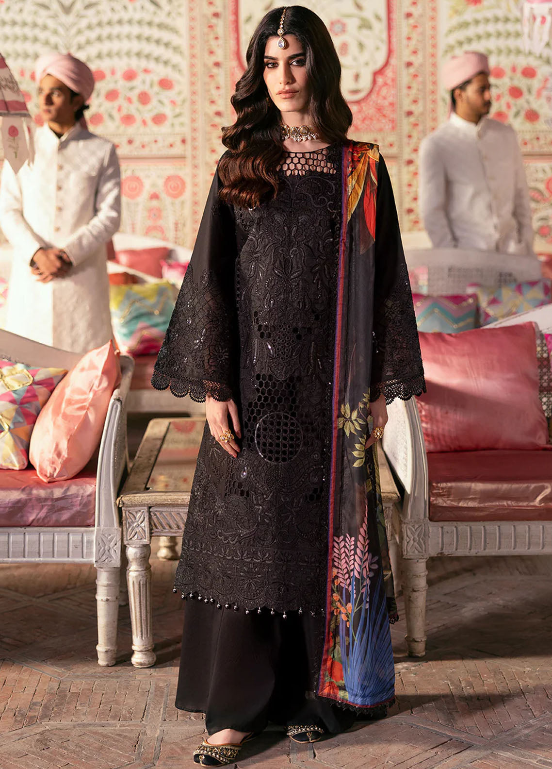 Husn e Jahan by Mahnur Embroidered Lawn Suits Unstitched 3 Piece Aaina