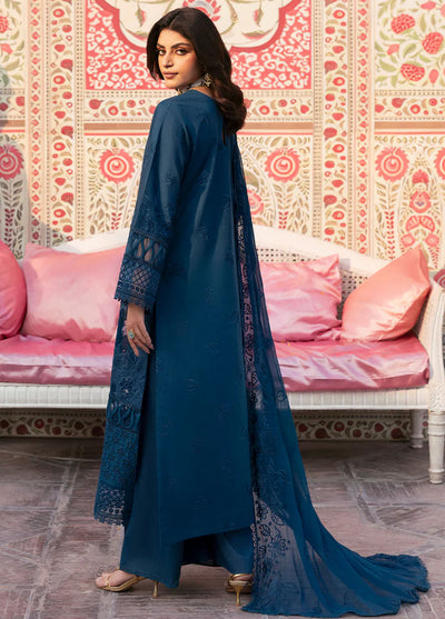 Husn e Jahan by Mahnur Embroidered Lawn Suits Unstitched 3 Piece Cyania