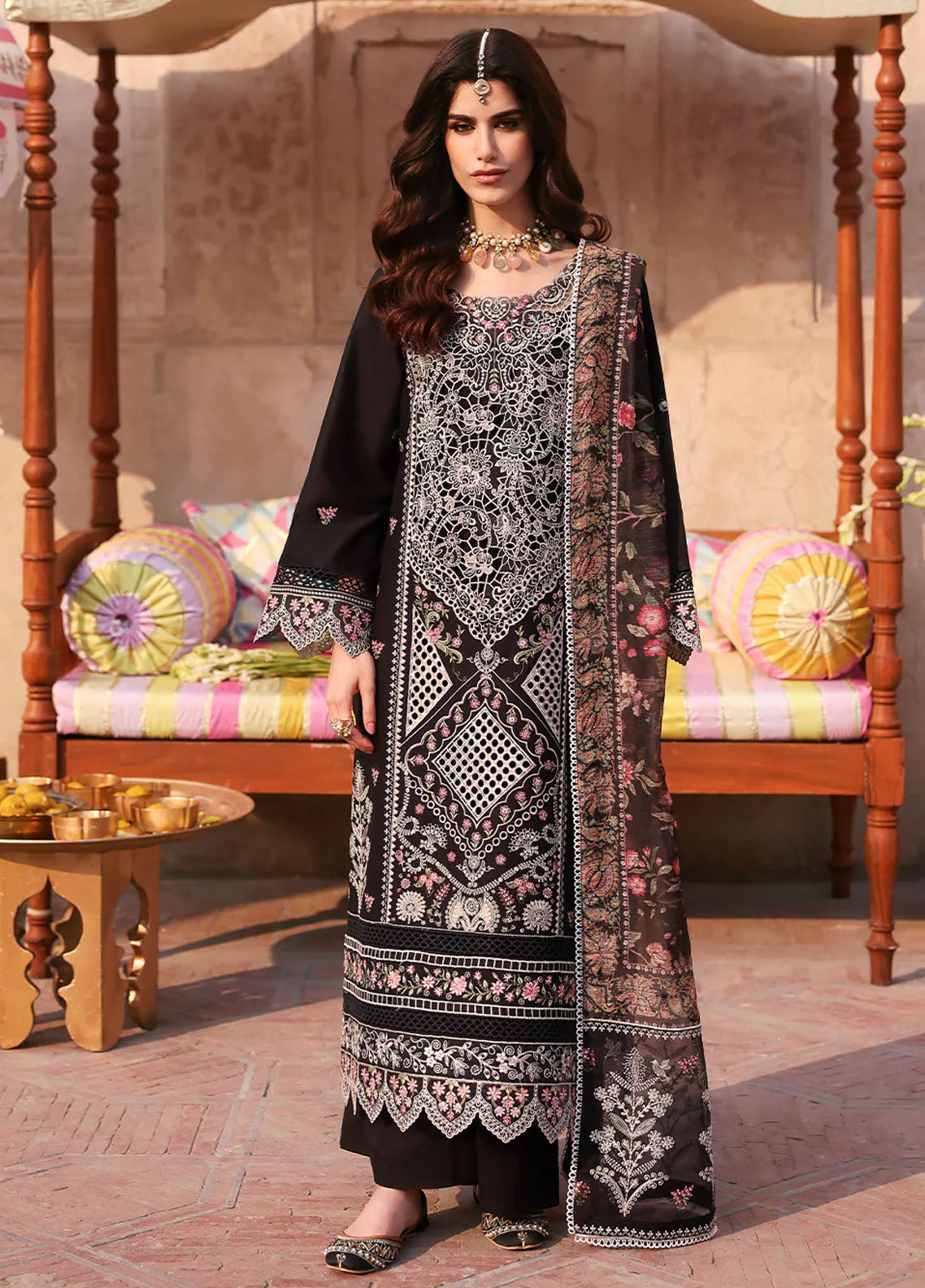 Husn e Jahan by Mahnur Embroidered Lawn Suits Unstitched 3 Piece Irene