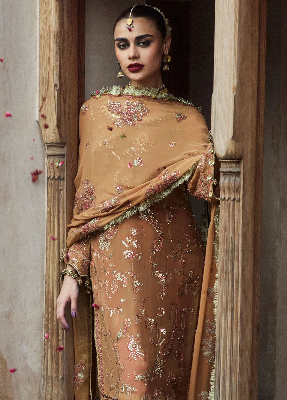 Hussain Rehar Embroidered Chiffon Suit Unstitched 3 Piece HRR24F Talai - Formal Collection