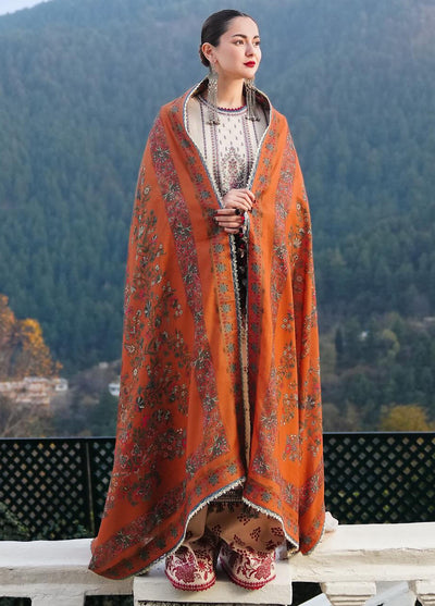 Hussain Rehar Unstitched Winter Shawl Collection 2024 Almas