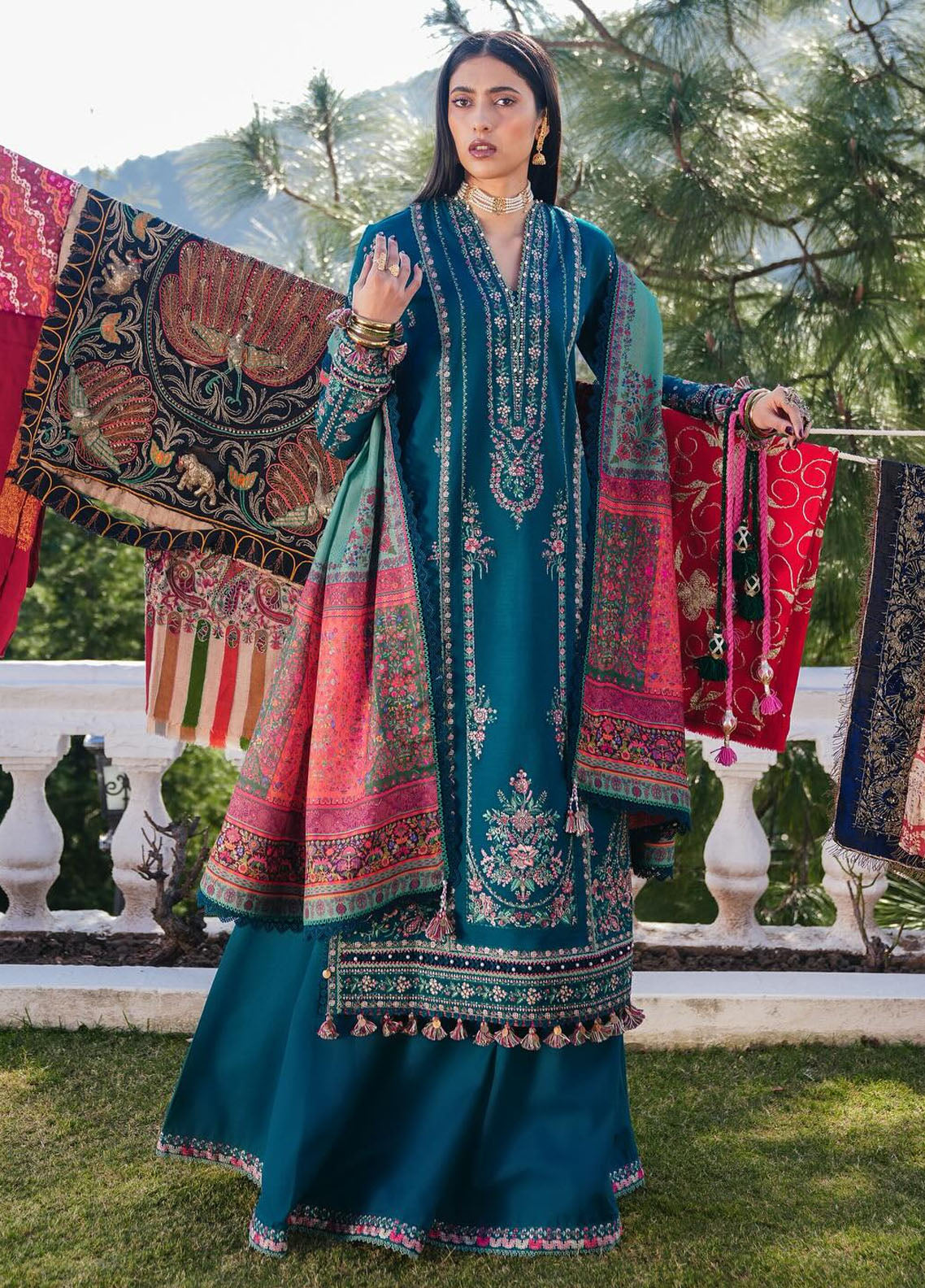 Hussain Rehar Unstitched Winter Shawl Collection 2024 Jamil