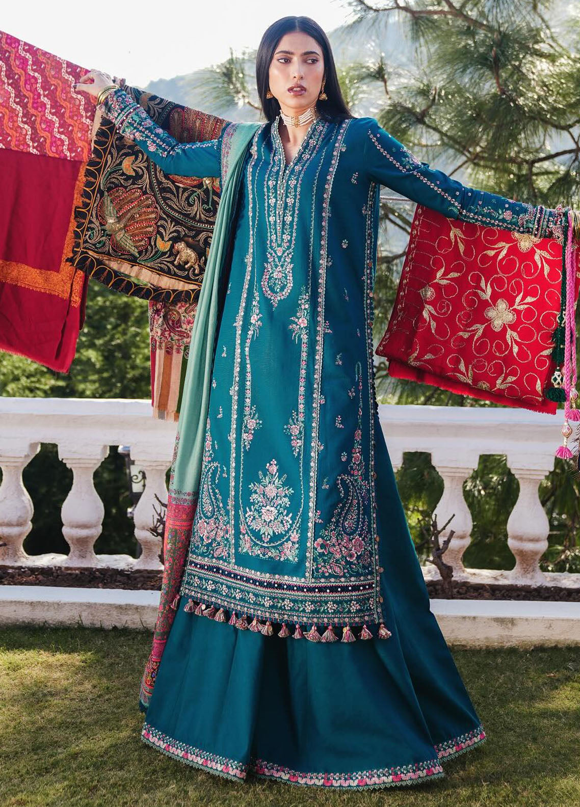 Hussain Rehar Unstitched Winter Shawl Collection 2024 Jamil