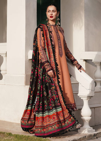 Hussain Rehar Unstitched Winter Shawl Collection 2024 Sahira