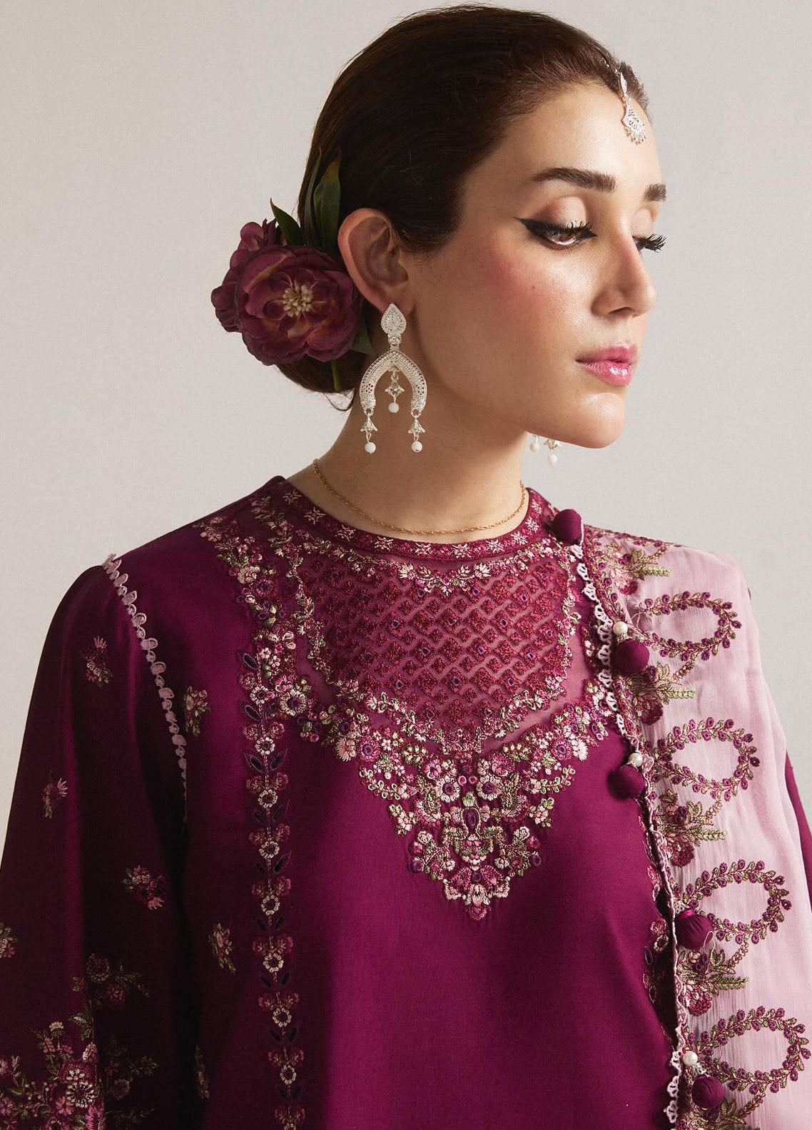 Hussain Rehar Spring Summer Lawn Eid Edit 2024 Sangria