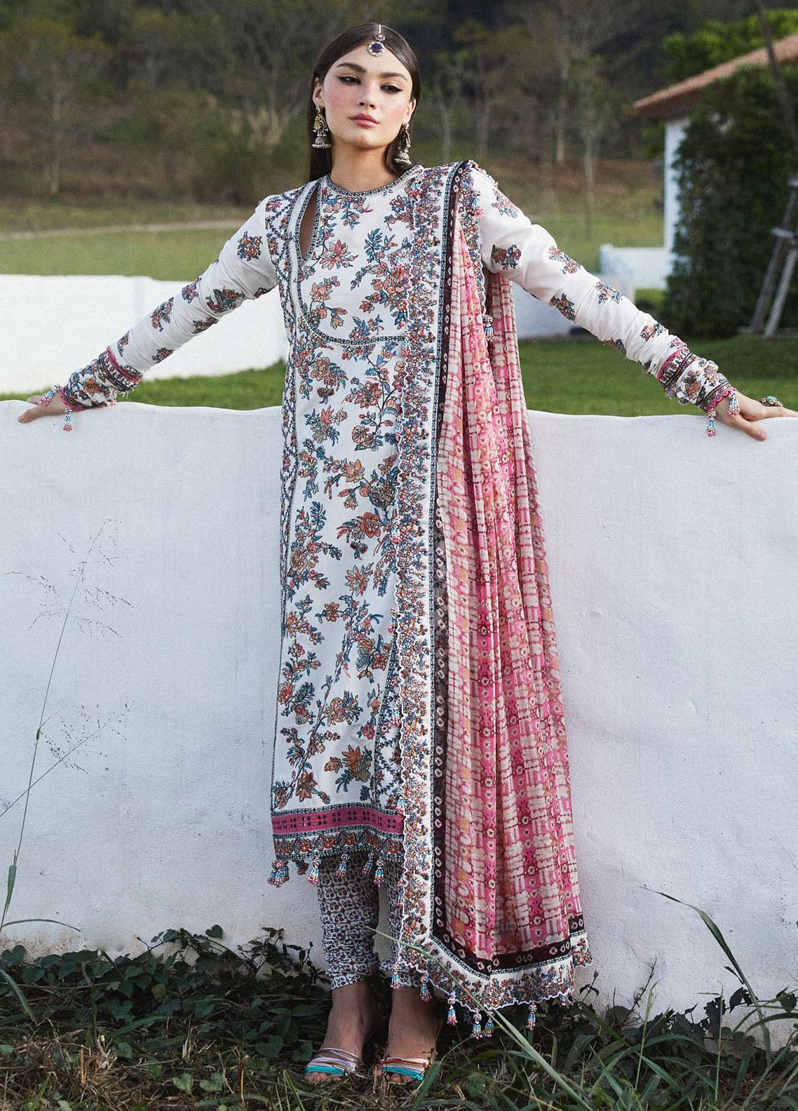 Hussain Rehar Eid Luxury Lawn Collection 2024 Elara