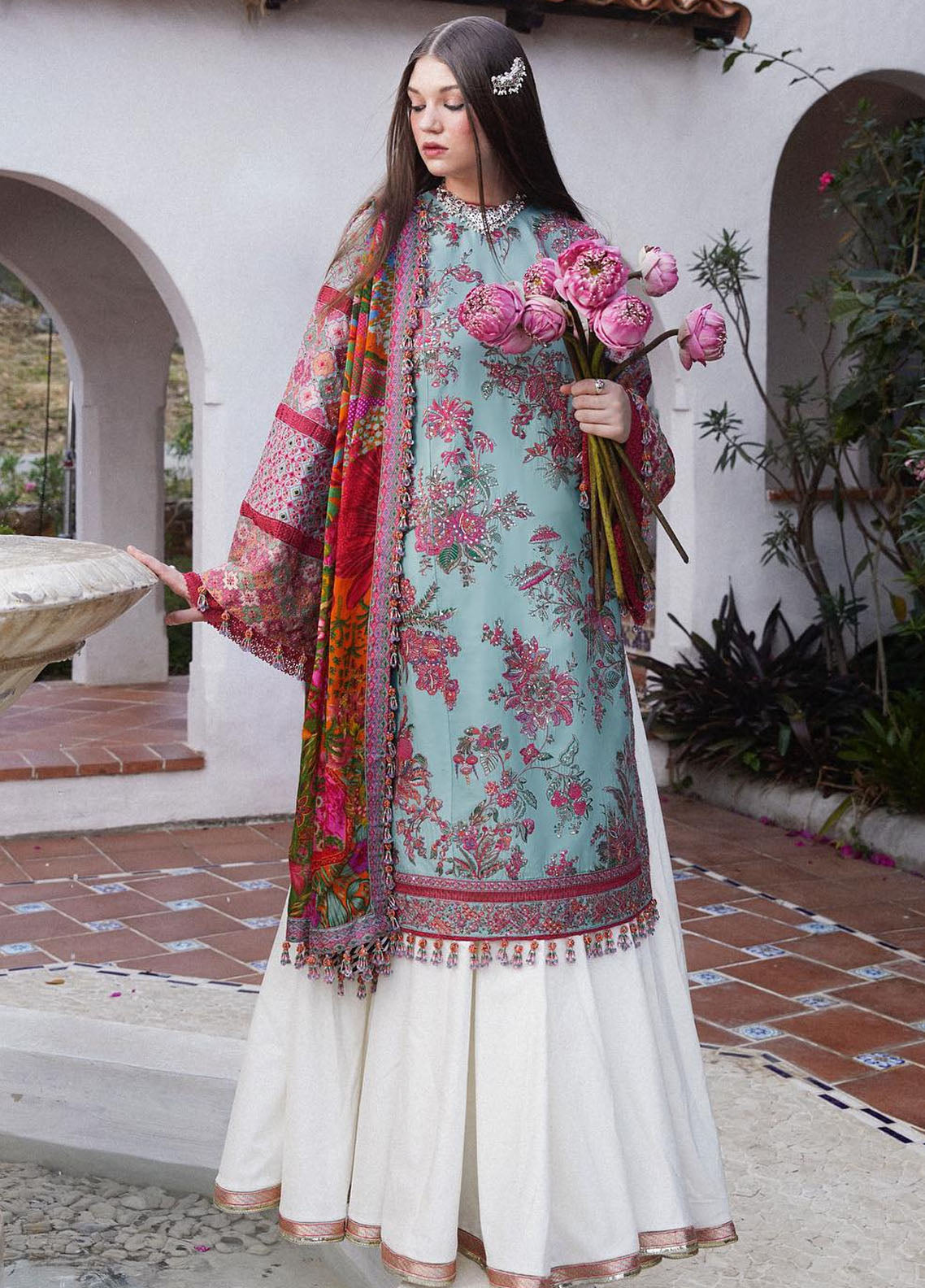 Hussain Rehar Eid Luxury Lawn Collection 2024 Floret