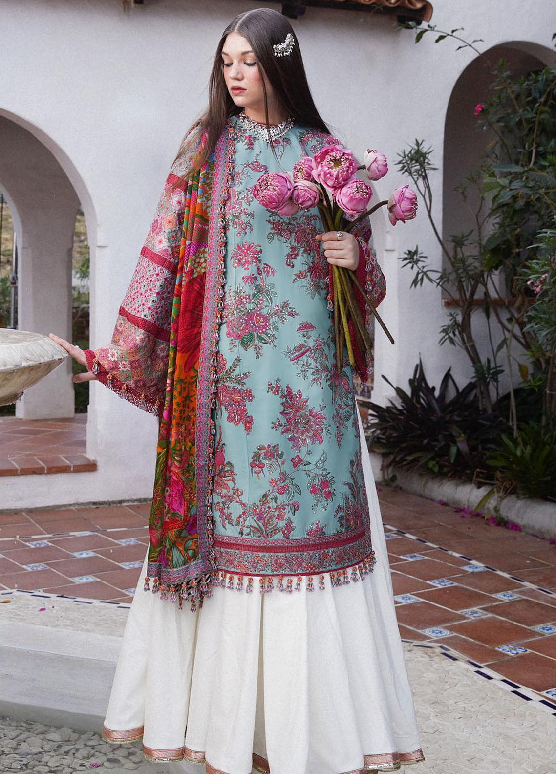 Hussain Rehar Eid Luxury Lawn Collection 2024 Floret