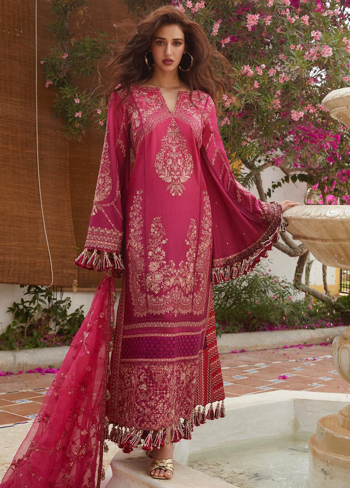 Hussain Rehar Eid Luxury Lawn Collection 2024 Nora