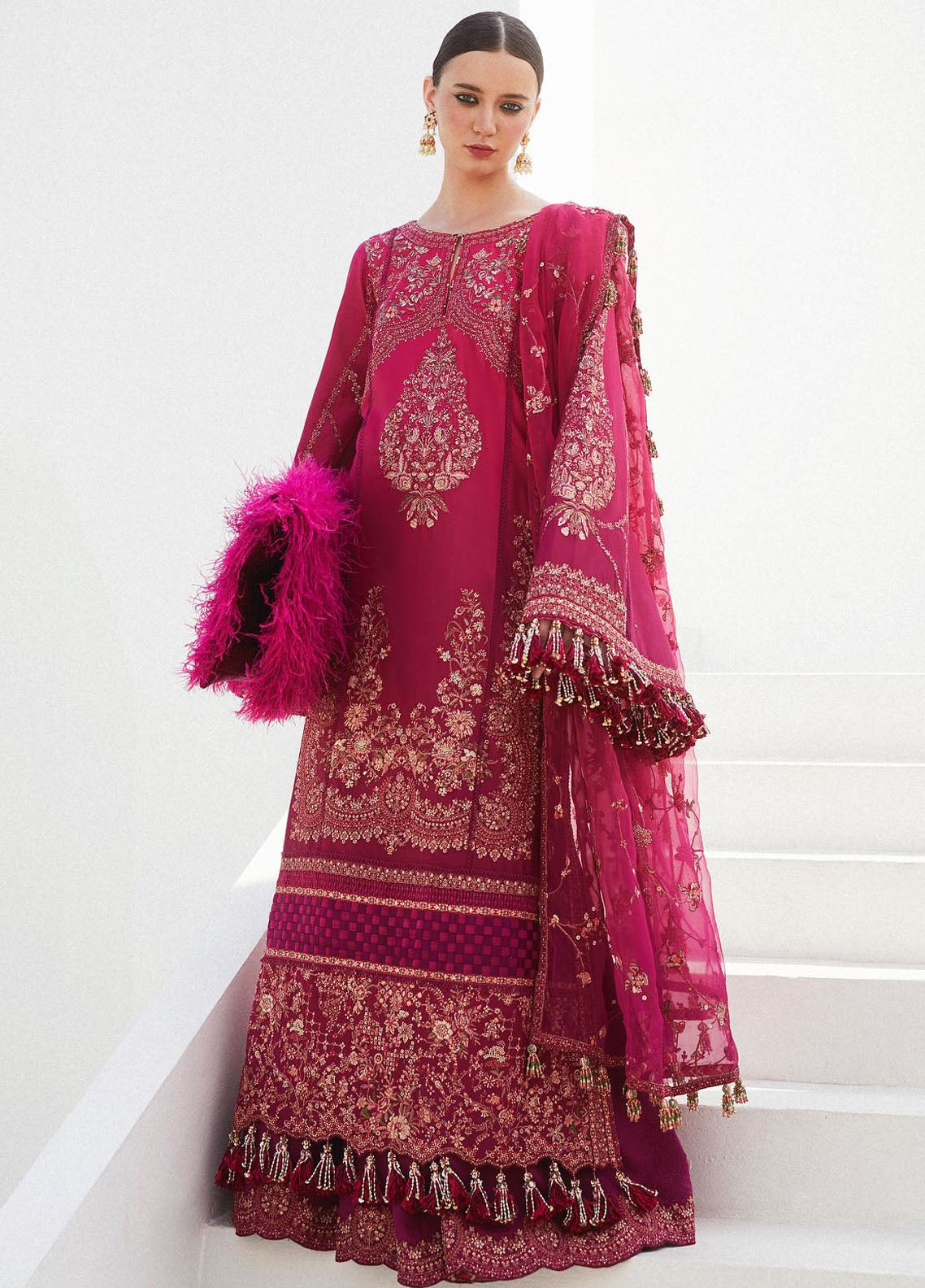 Hussain Rehar Eid Luxury Lawn Collection 2024 Nora