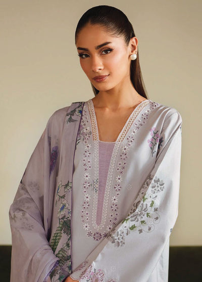 Ilara by Seran Embroidered Cambric Suits Unstitched 3 Piece SN25IC D-03 Lavara