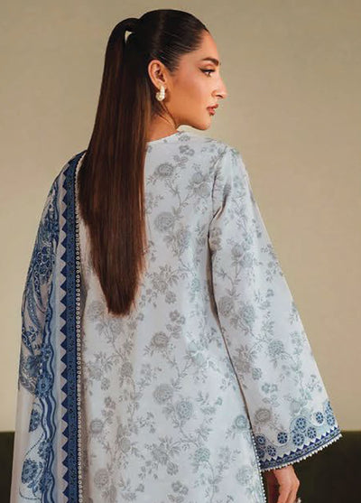 Ilara by Seran Embroidered Cambric Suits Unstitched 3 Piece SN25IC D-06 Azzura