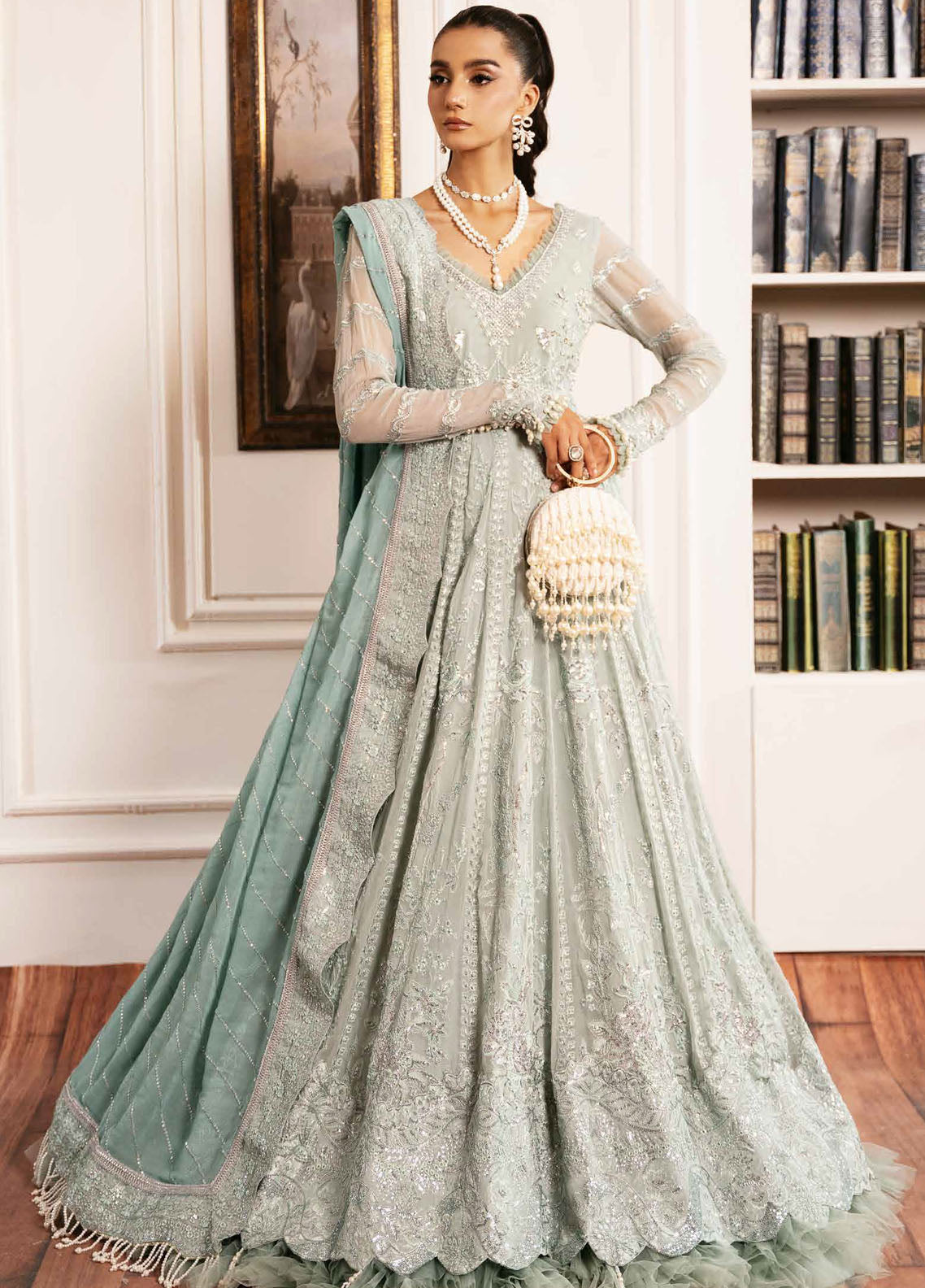 Inayat By AJR Couture Unstitched Luxury Wedding Collection 2024 D-04 Exquisite Rose