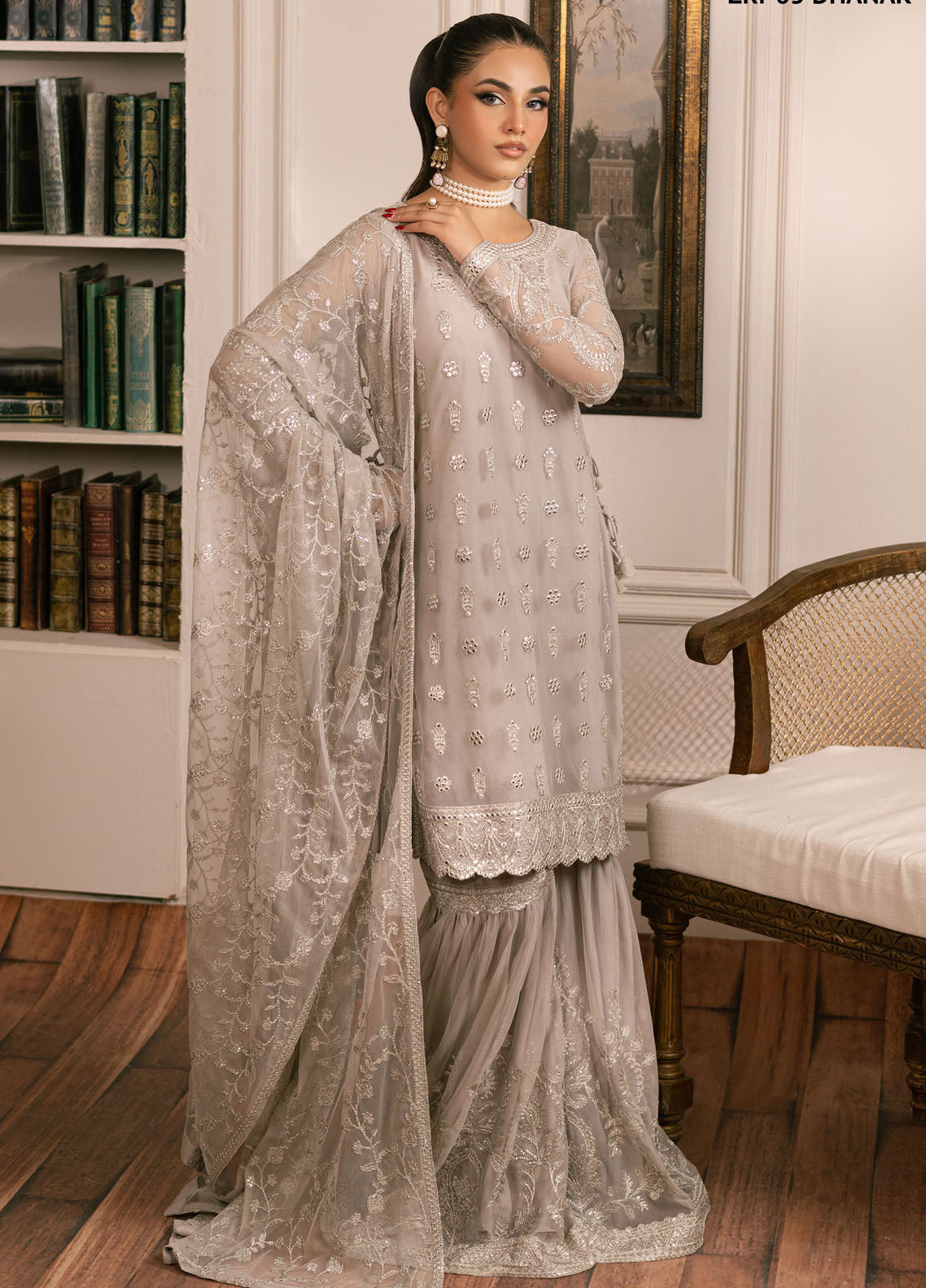 Inayat By Zarif Embroidered Net Suit Unstitched 3 Piece ZF24I ZRI-05 Dhanak - Formal Collection