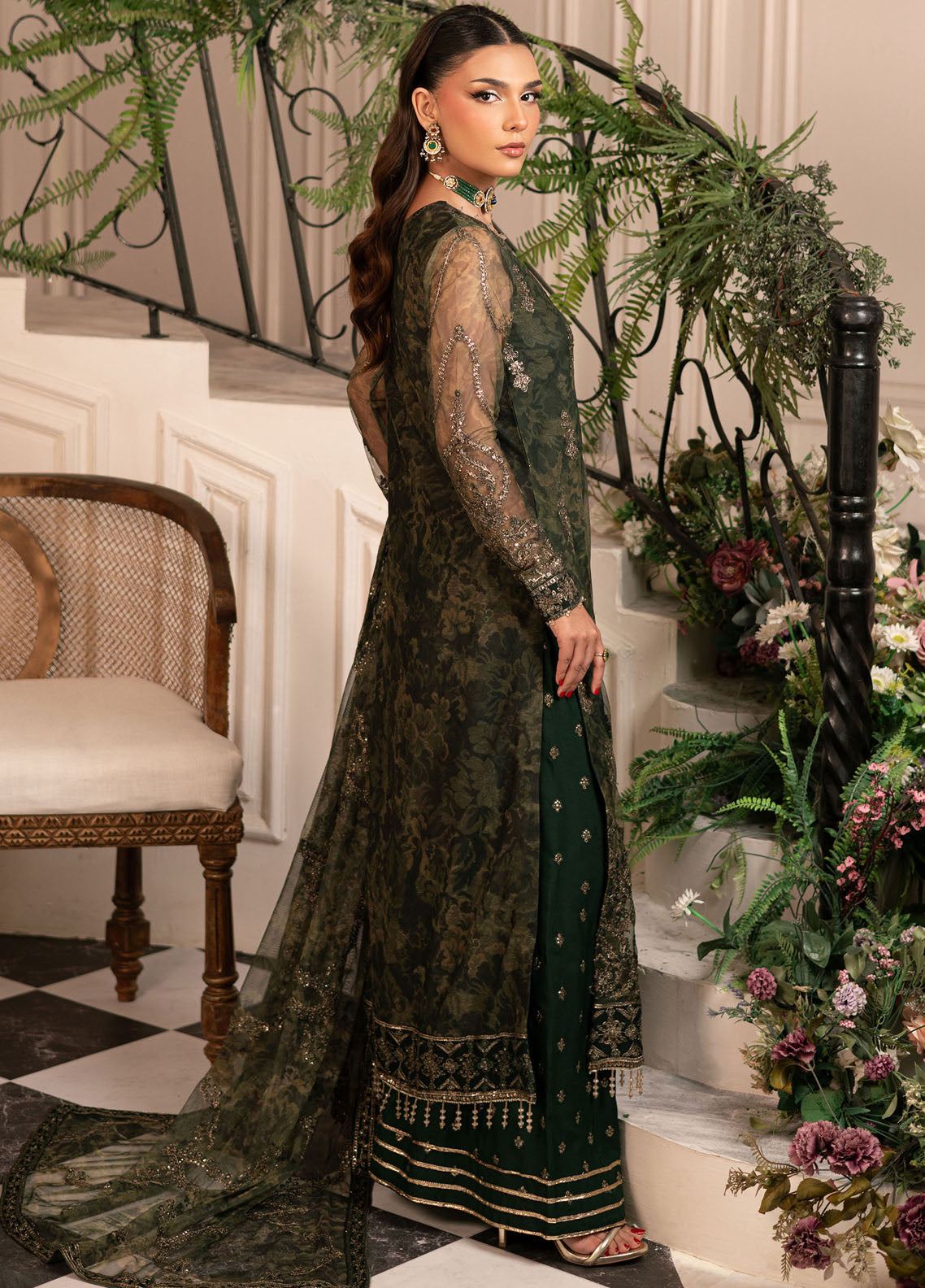 Inayat By Zarif Embroidered Net Suit Unstitched 3 Piece ZF24I ZRI-06 Fitoor - Formal Collection