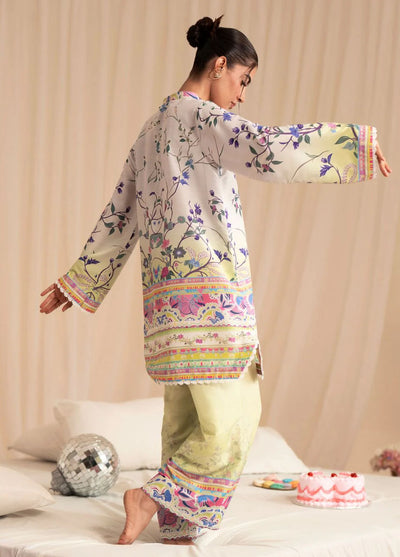 Inayat Pret Printed Silk 2 Piece Suit Aurora