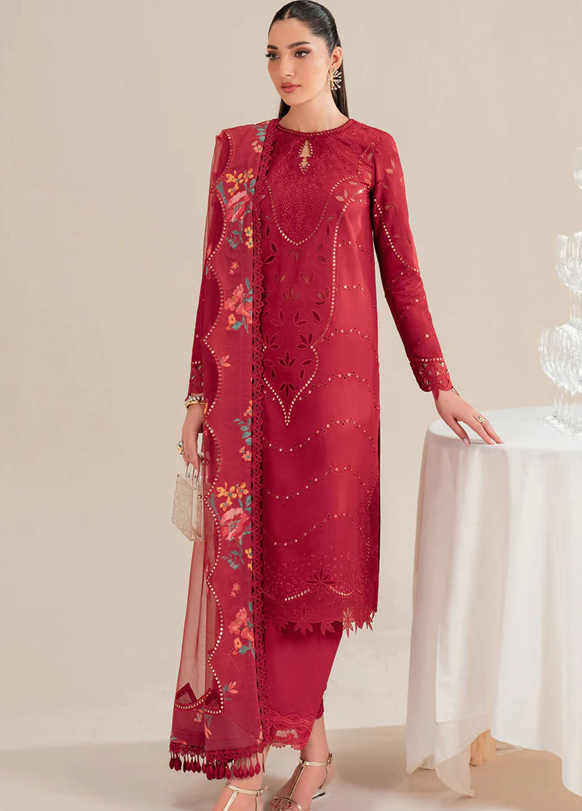 Iris by Jazmin Embroidered Lawn Suits Unstitched 3 Piece JZ25IL D-03