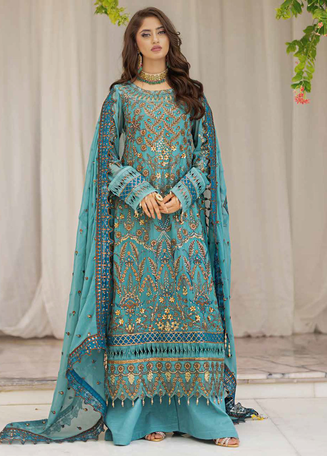 Ishq Aatish by Emaan Adeel Luxury Chiffon Collection 2023 AT-09