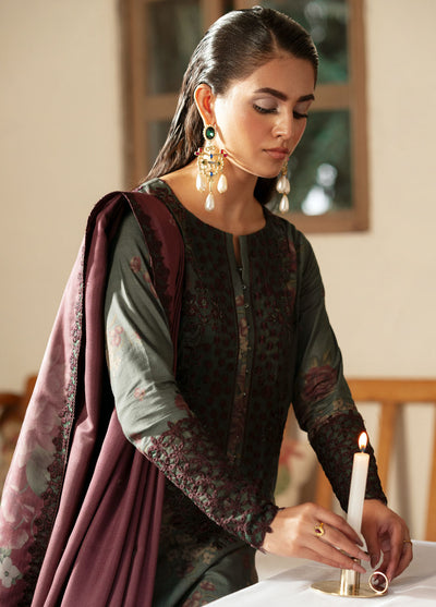 Iznik Embroidered Khaddar Suit Unstitched 3 Piece IZ24PW IPK-08 - Winter Collection