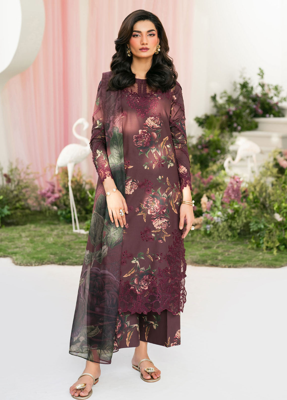Iznik Embroidered Lawn Suits Unstitched 3 Piece IZ25FE IFE-10