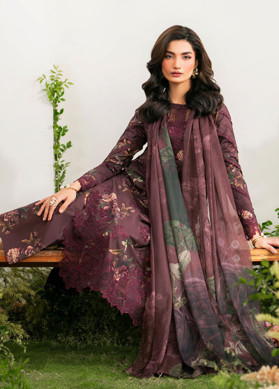 Iznik Embroidered Lawn Suits Unstitched 3 Piece IZ25FE IFE-10