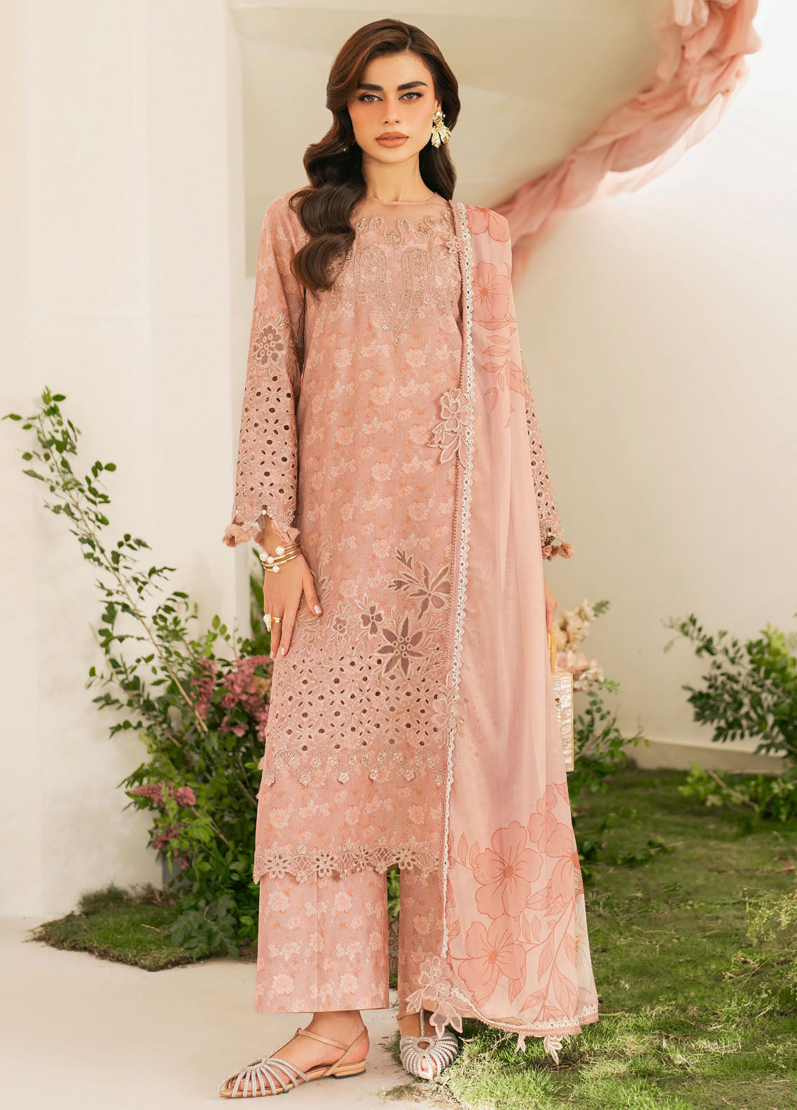 Iznik Embroidered Lawn Suits Unstitched 3 Piece IZ25FE IFE-12
