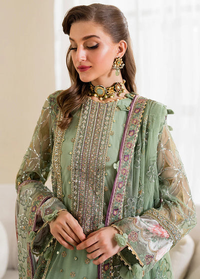 Iznik Embroidered Net Suits Unstitched 3 Piece IZ24CC CC-41 - Luxury Collection