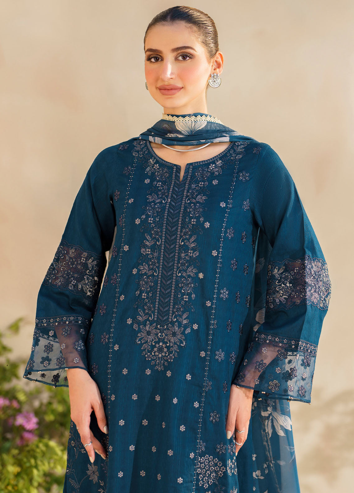 Iznik Unstitched Festive Lawn Collection 2024 SFL-01 Jubilance