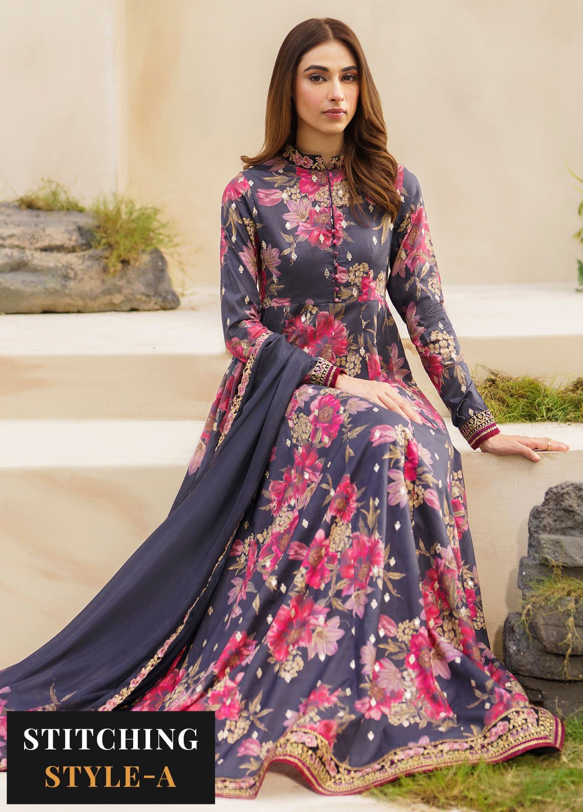 Iznik Unstitched Festive Lawn Collection 2024 SFL-12 Resplendence