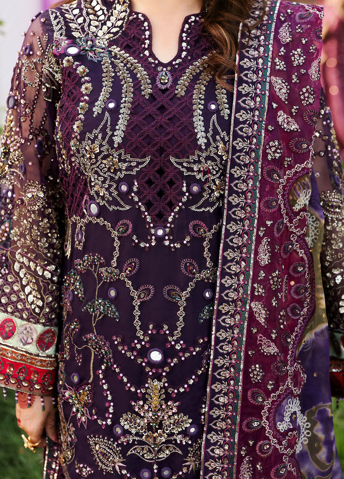 Jhoomro By Nureh Unstitched Luxury Formals Collection 2024 NL-70 Jahan