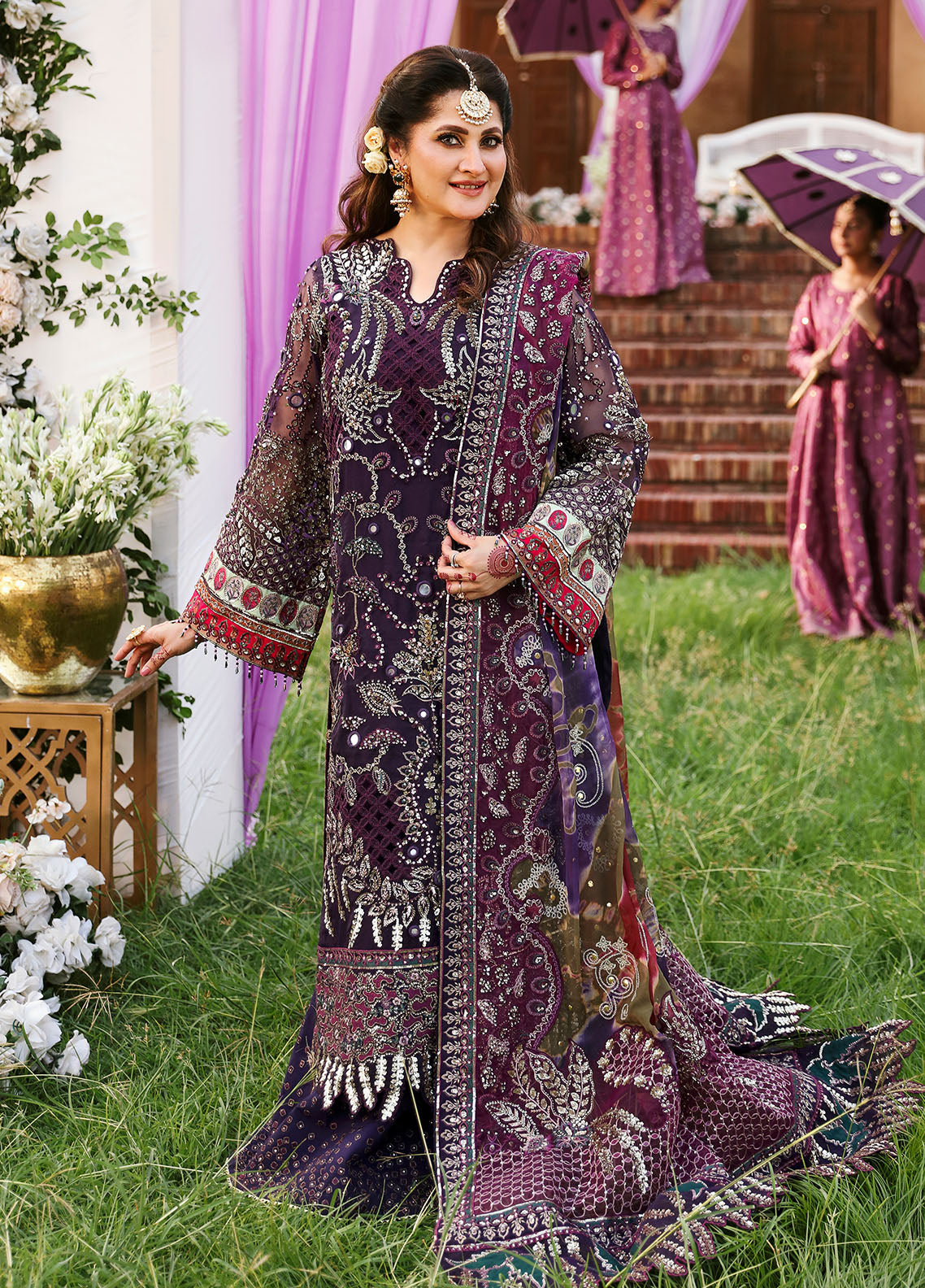 Jhoomro By Nureh Unstitched Luxury Formals Collection 2024 NL-70 Jahan