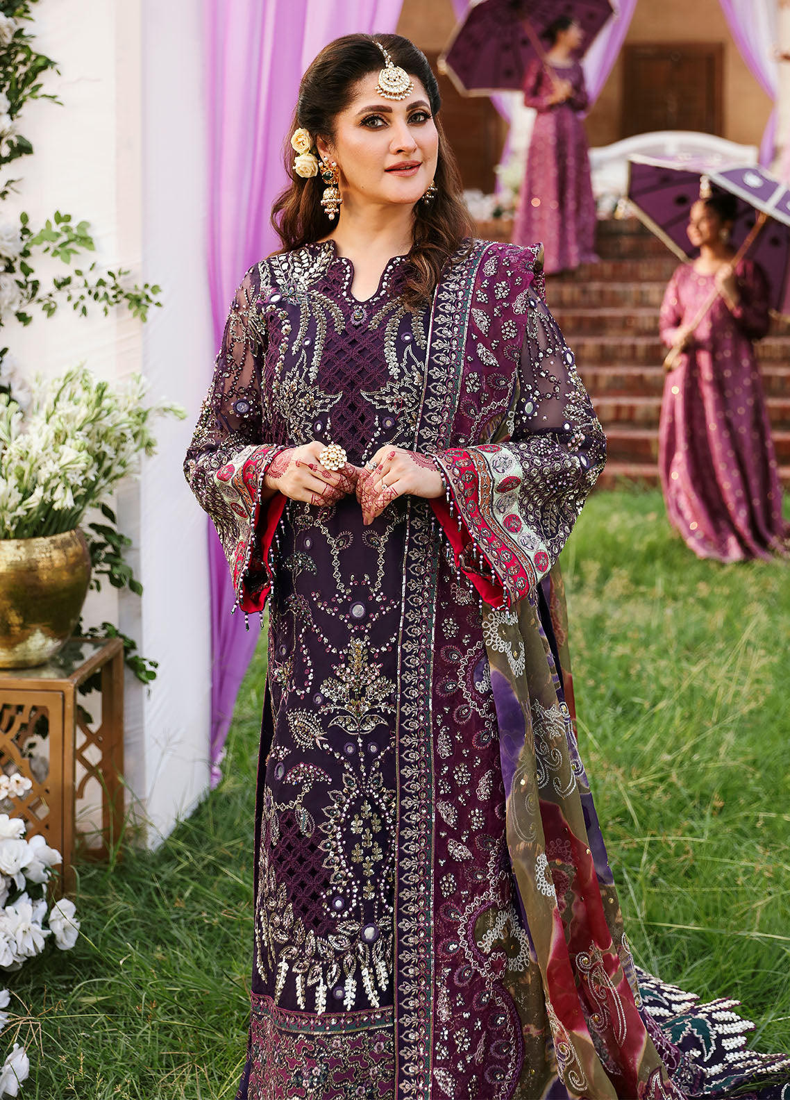 Jhoomro By Nureh Unstitched Luxury Formals Collection 2024 NL-70 Jahan