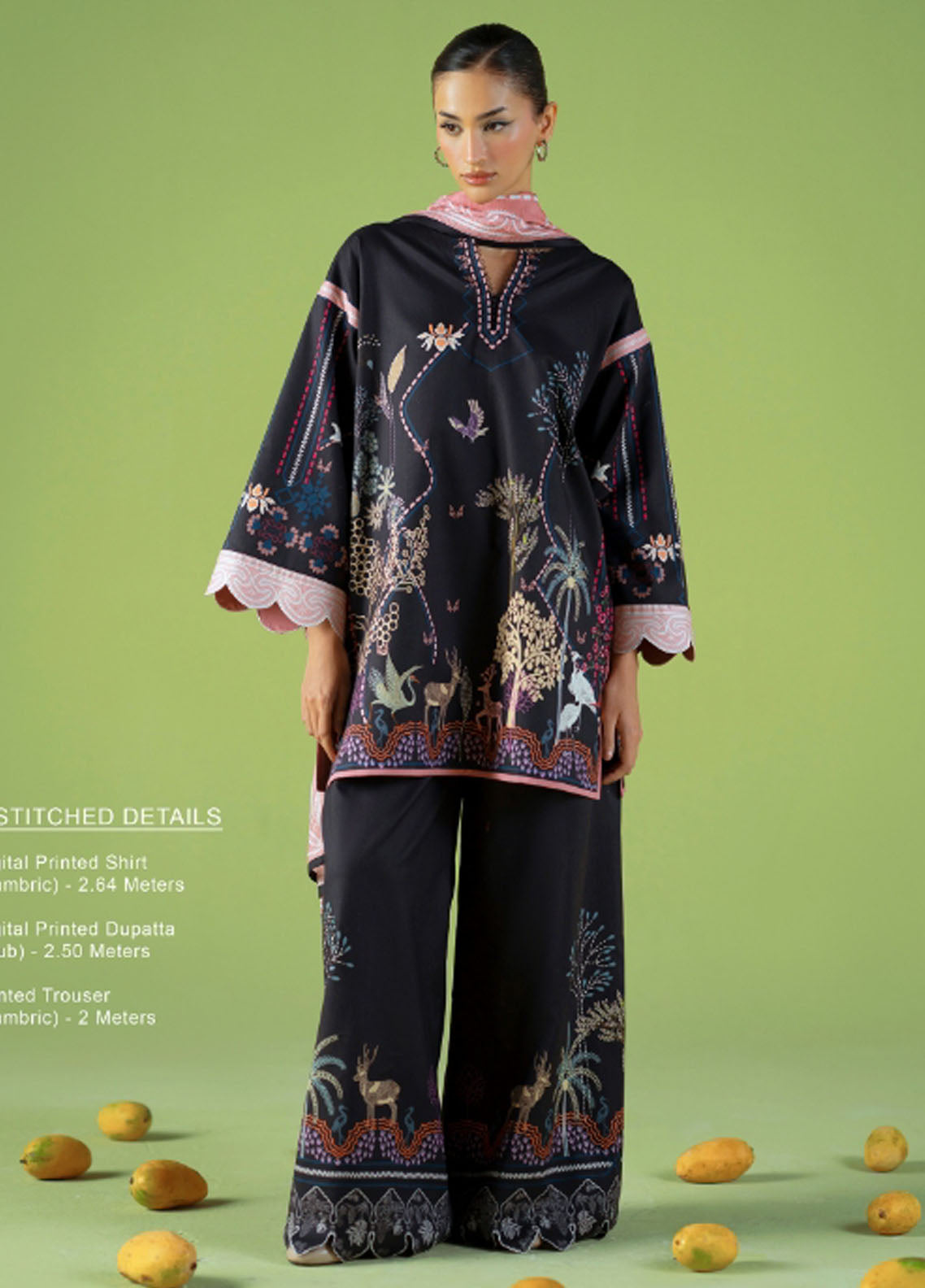 Joolie Prints by Saira Rizwan Printed Cambric Suits Unstitched 3 Piece SR25JP JPU25-04 City Bloom