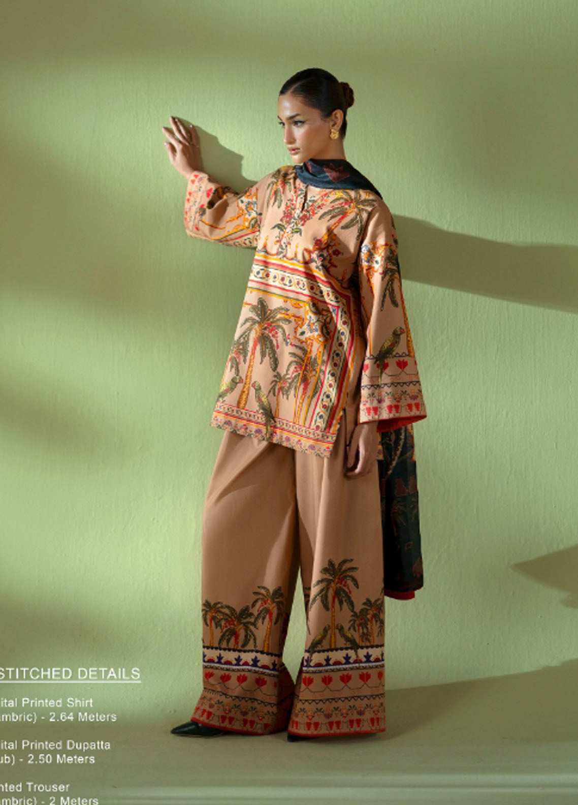 Joolie Prints by Saira Rizwan Printed Cambric Suits Unstitched 3 Piece SR25JP JPU25-05 Golden Hour