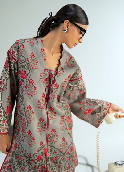 Joolie Prints by Saira Rizwan Printed Cambric Suits Unstitched 3 Piece SR25JP JPU25-03 Silver Lining