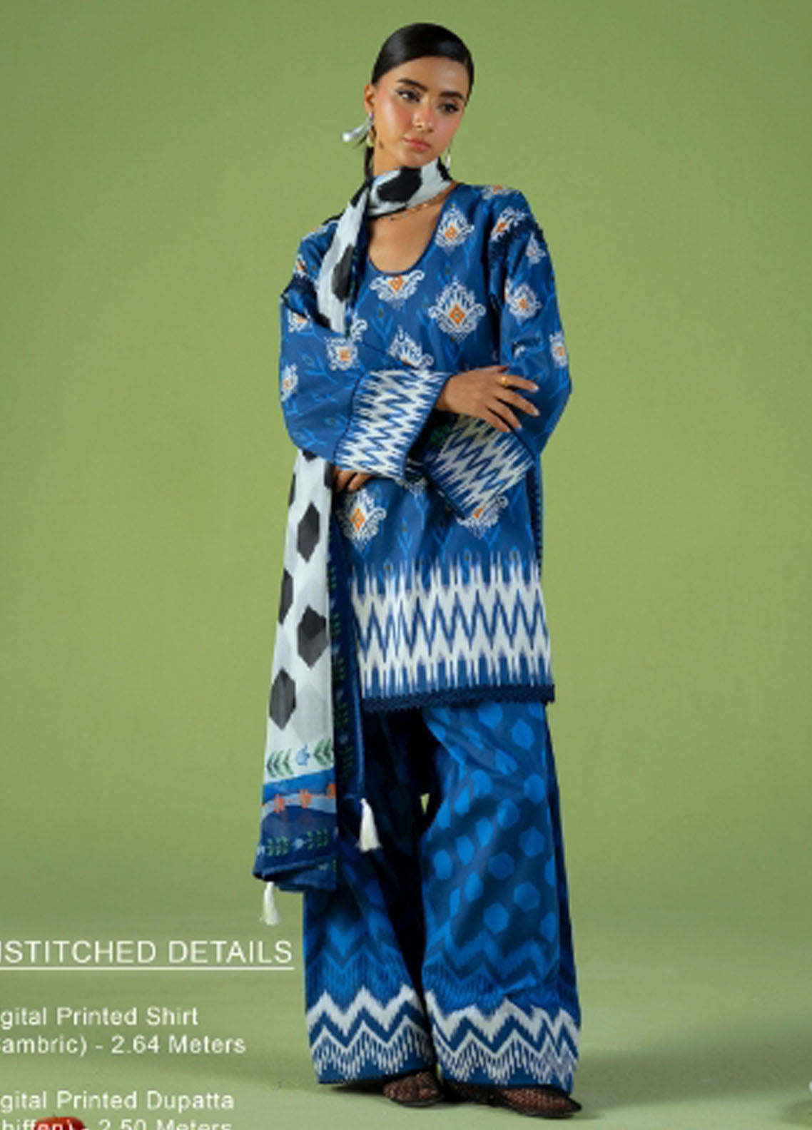 Joolie Prints by Saira Rizwan Printed Cambric Suits Unstitched 3 Piece SR25JP JPU25-09 City Bloom