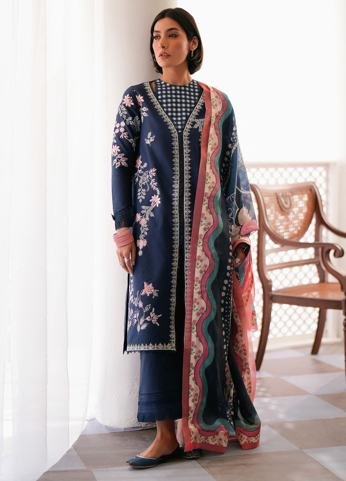 Jahaan by Seran Unstitched Lawn Eid Edit 2024 D-07 Natasha