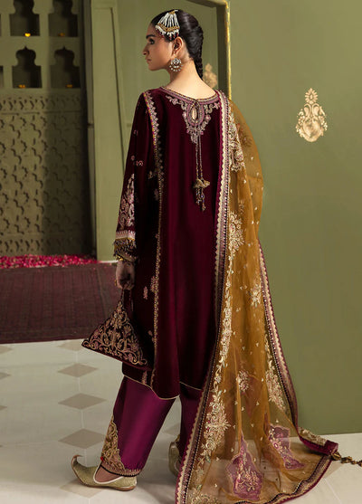 JahanAra By Baroque Luxury Velvet Collection 2023 UF-465