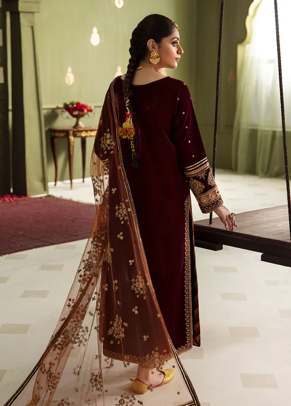 JahanAra By Baroque Luxury Velvet Collection 2023 UF-466