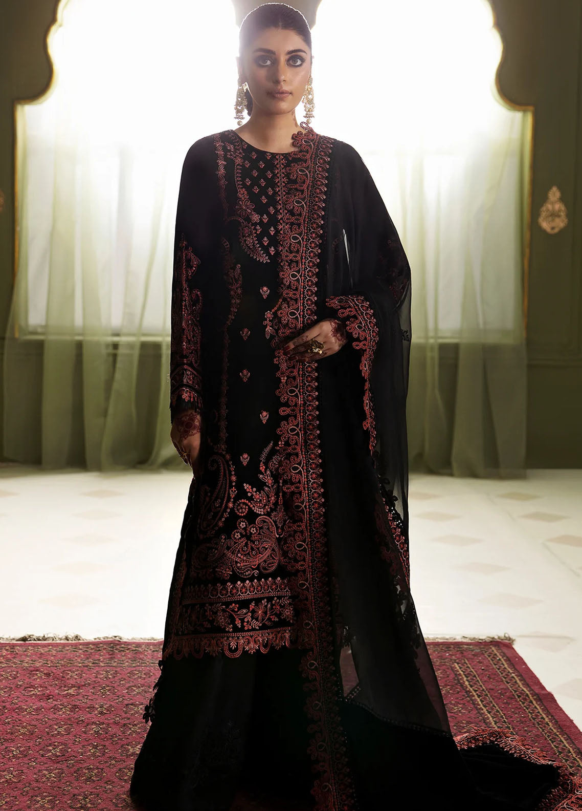 JahanAra By Baroque Luxury Velvet Collection 2023 UF-468