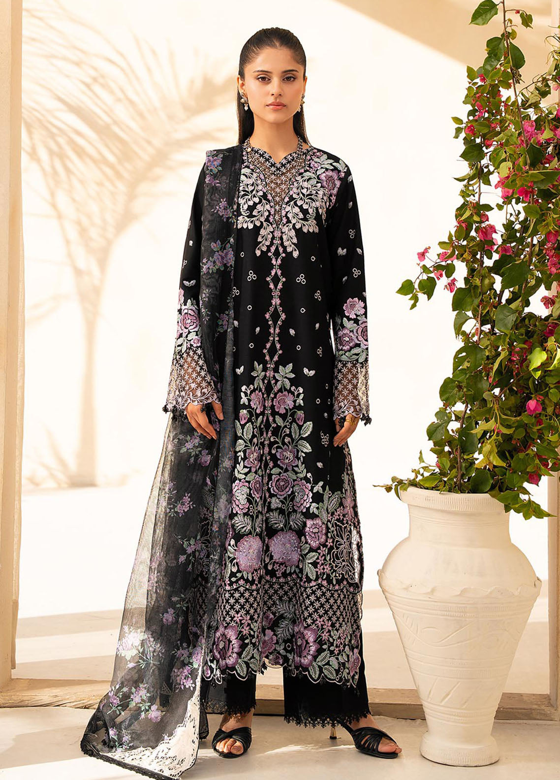 Jahan by Rajbari Embroidered Lawn Suits Unstitched 3 Piece RB25JPF D-1 A Vera