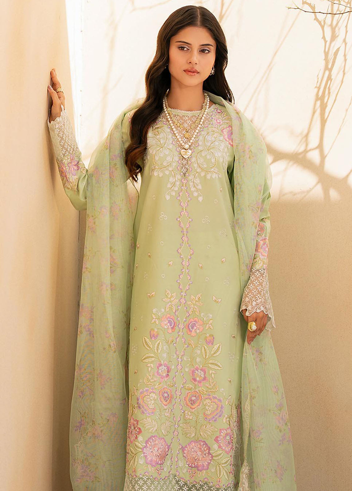 Jahan by Rajbari Embroidered Lawn Suits Unstitched 3 Piece RB25JPF D-1 B Raya