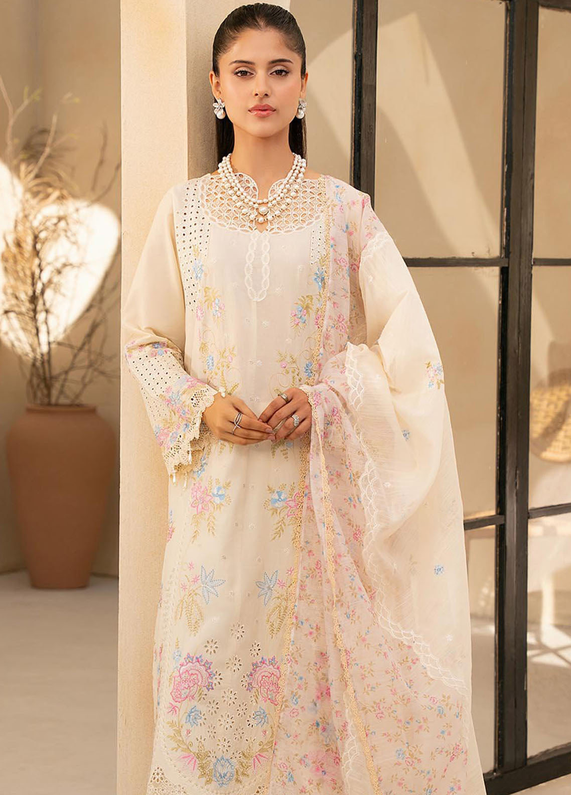 Jahan by Rajbari Embroidered Lawn Suits Unstitched 3 Piece RB25JPF D-2 A Aira