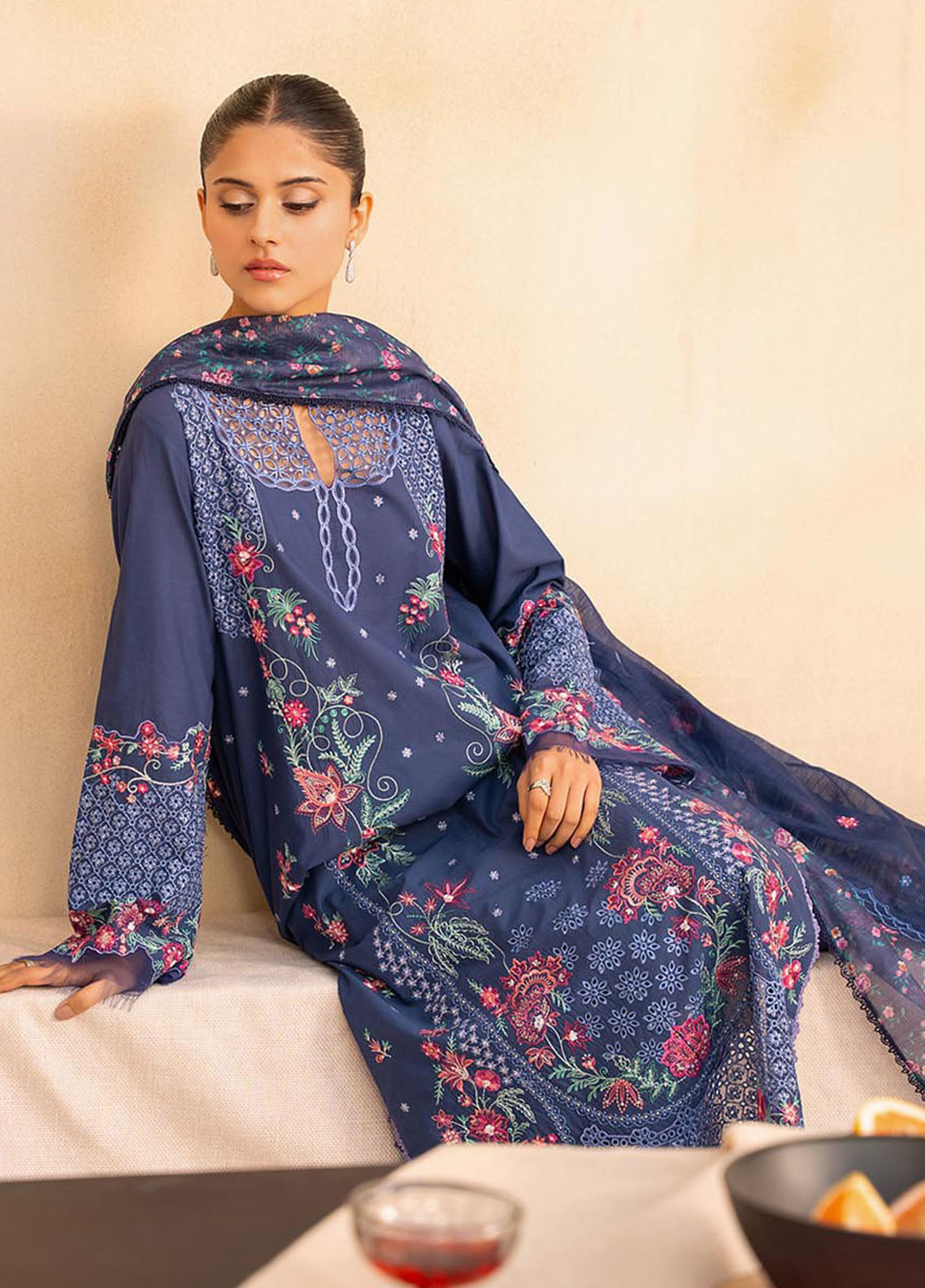 Jahan by Rajbari Embroidered Lawn Suits Unstitched 3 Piece RB25JPF D-2 B Taliah
