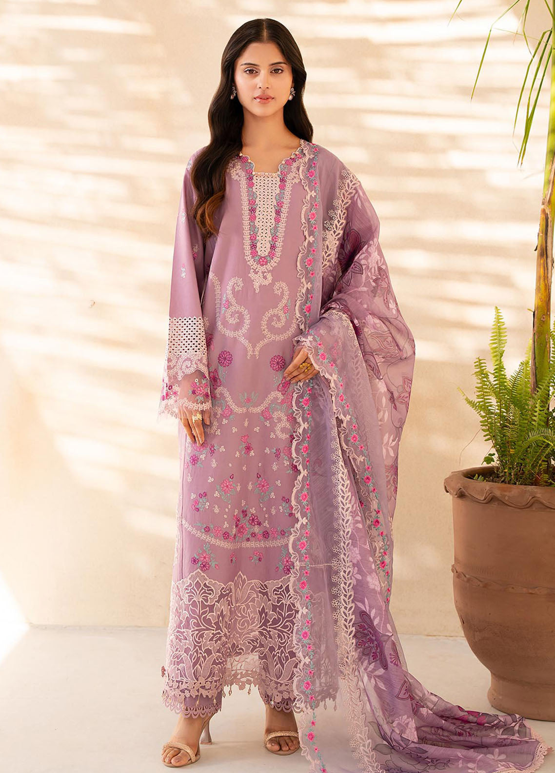 Jahan by Rajbari Embroidered Lawn Suits Unstitched 3 Piece RB25JPF D-3 B Sila