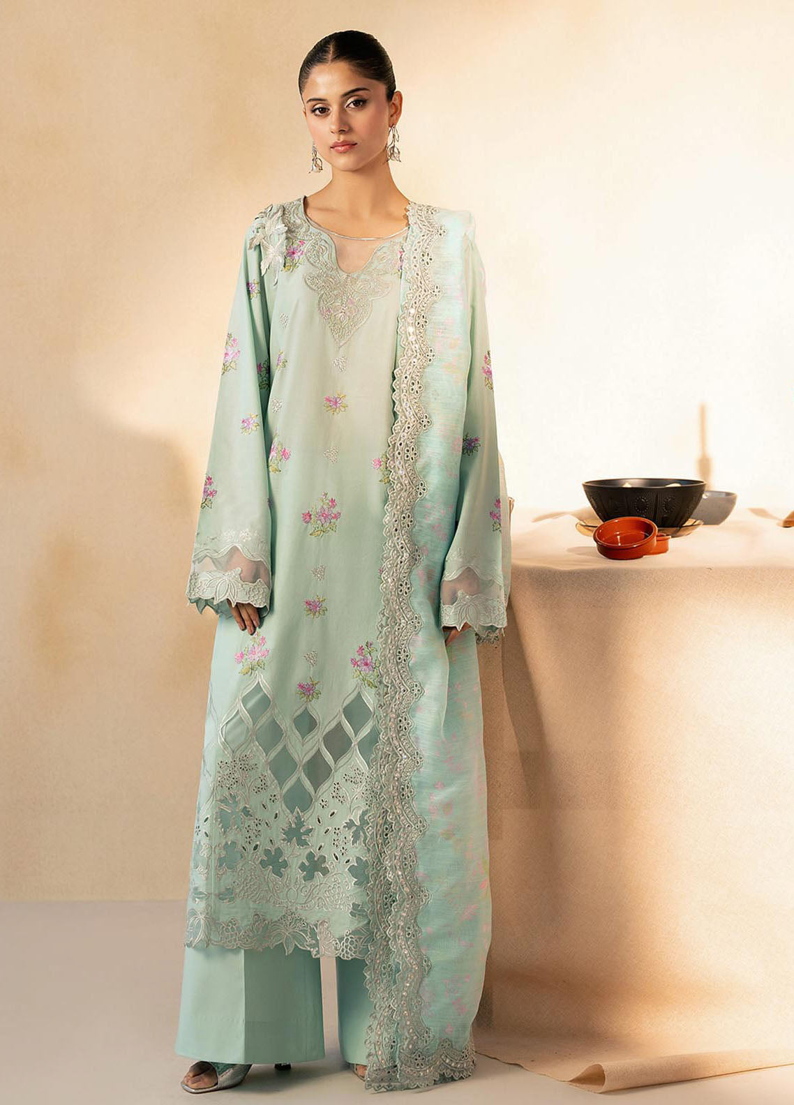 Jahan by Rajbari Embroidered Lawn Suits Unstitched 3 Piece RB25JPF D-4 A Aalya