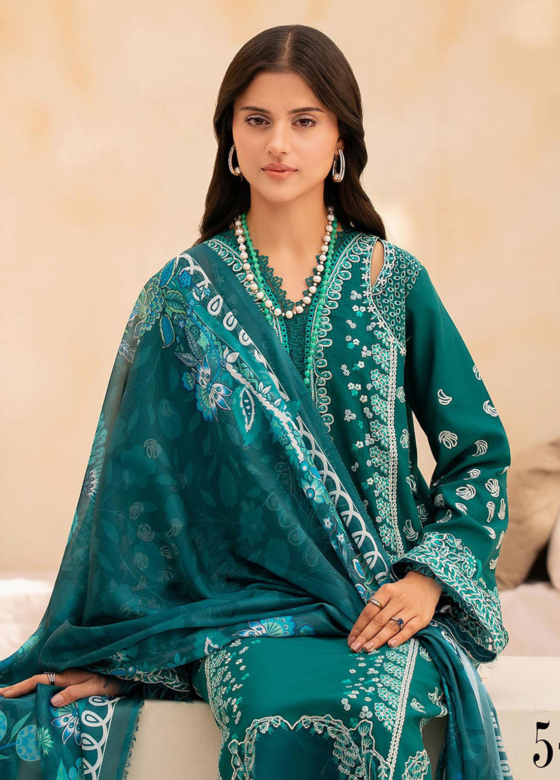 Jahan by Rajbari Embroidered Lawn Suits Unstitched 3 Piece RB25JPF D-5 A Rina