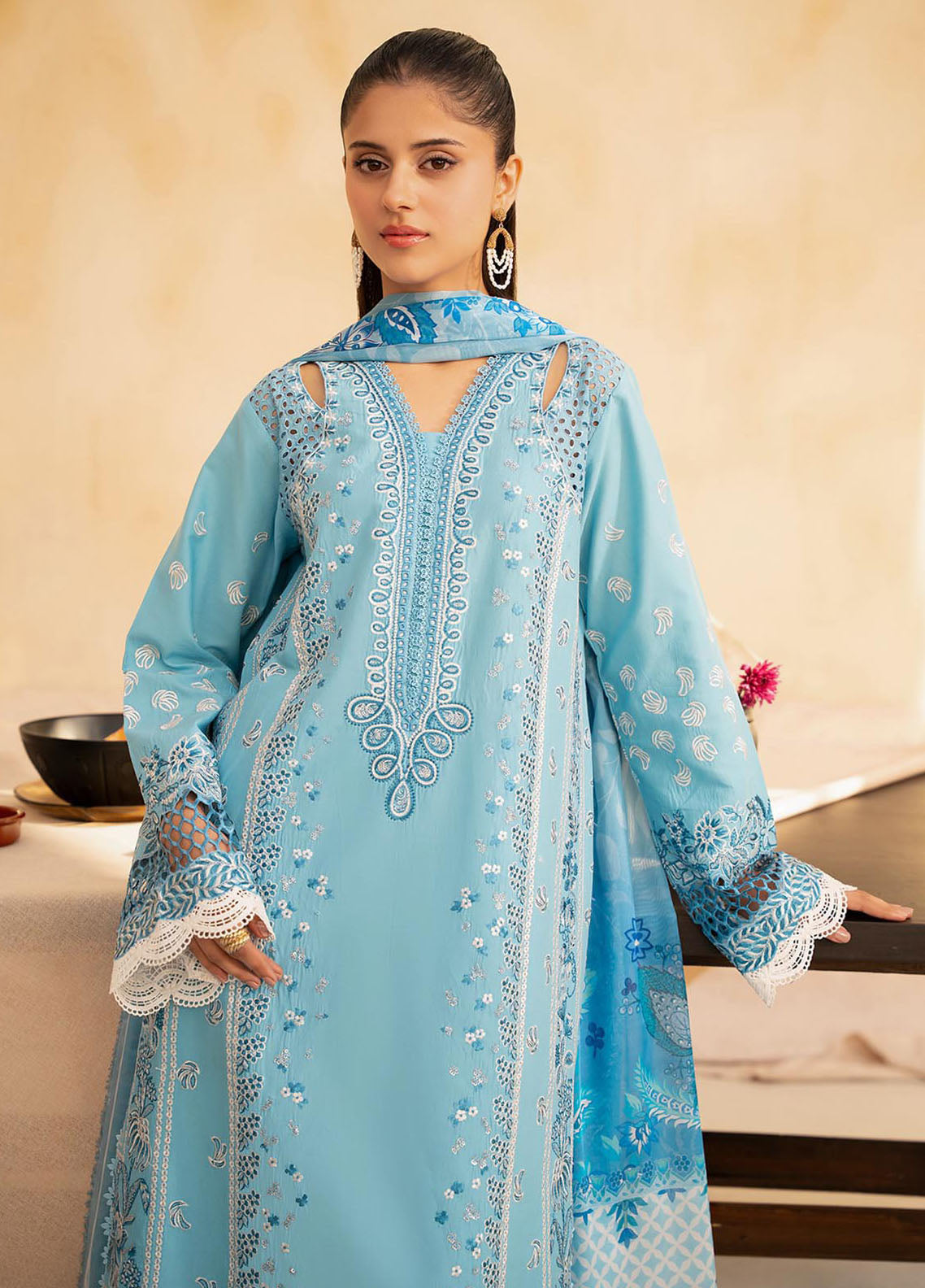 Jahan by Rajbari Embroidered Lawn Suits Unstitched 3 Piece RB25JPF D-5 B Sira