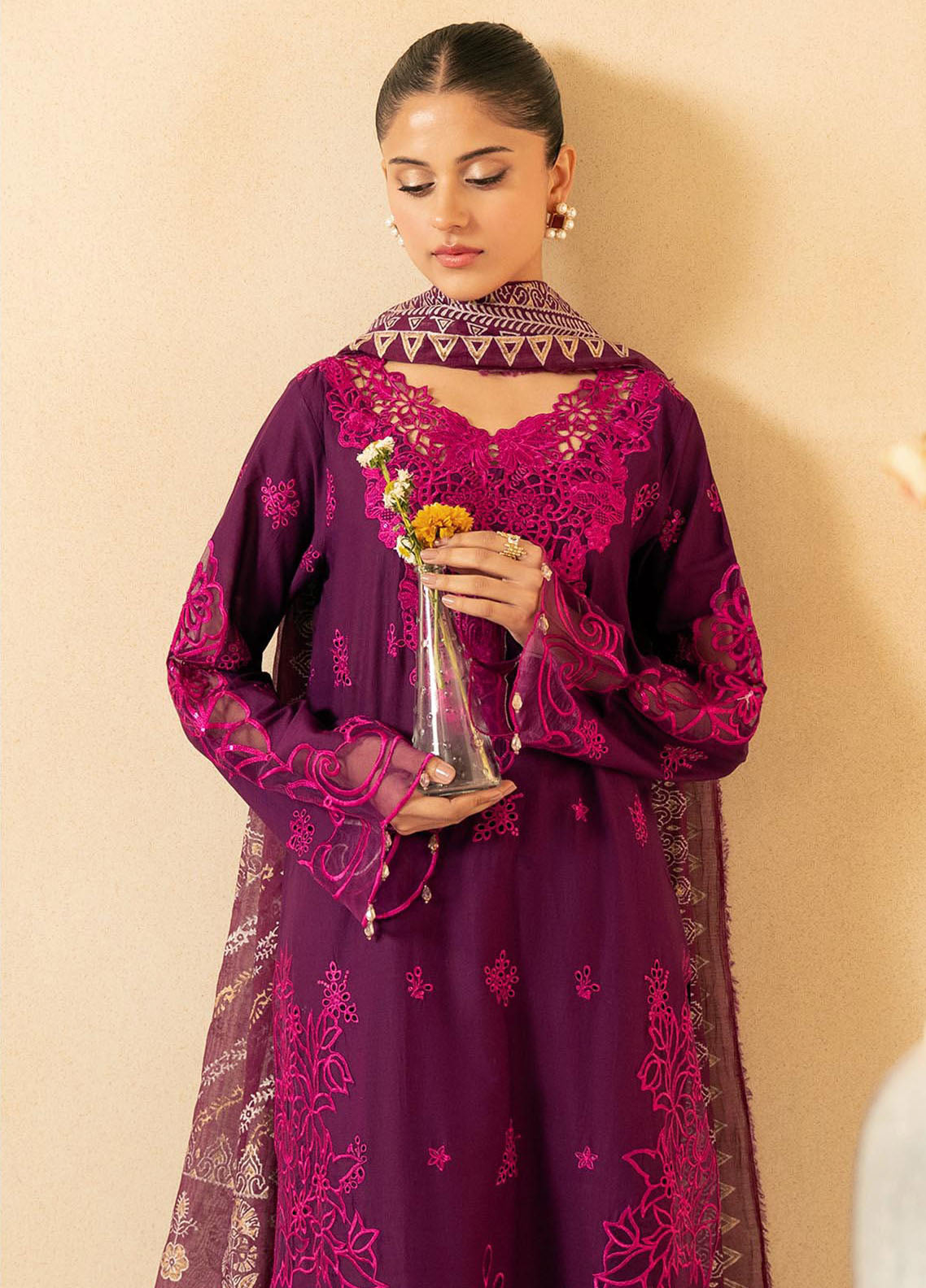 Jahan by Rajbari Embroidered Lawn Suits Unstitched 3 Piece RB25JPF D-6 B Nora